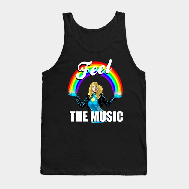 Astonishing Dazzler Feel the Music Tank Top by sergetowers80